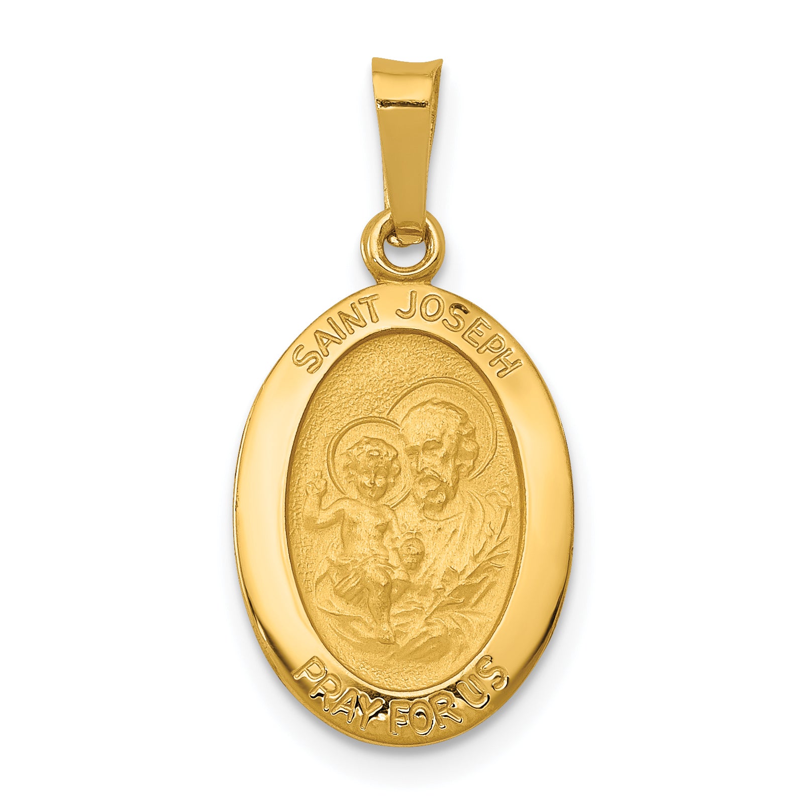 14k Saint Joseph Medal Charm Main image