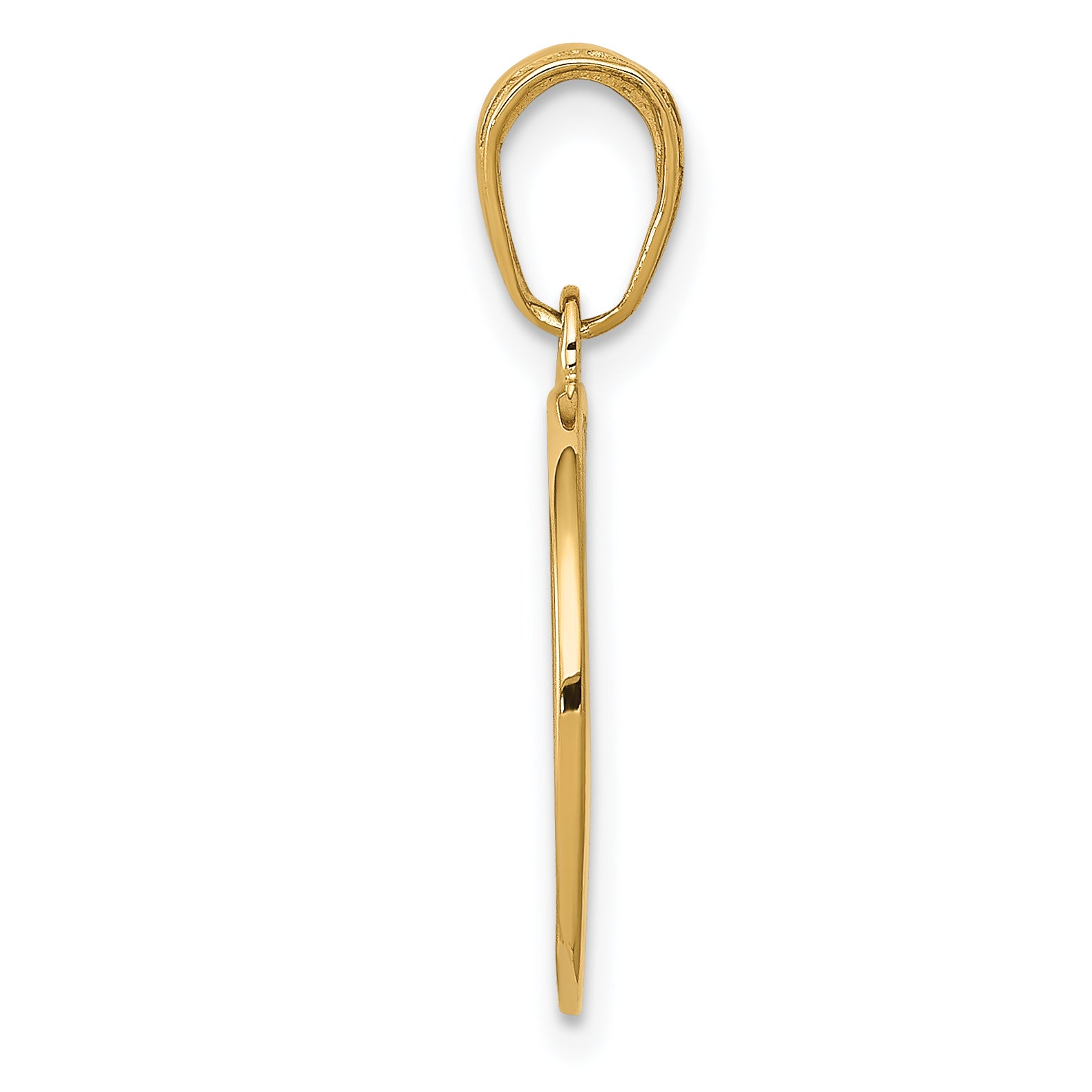 14K Gold Saint Joseph Medal Charm with Polished Satin Finish Secondary image