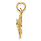 Intertwined Double Heart Pendant in 14K Yellow Gold