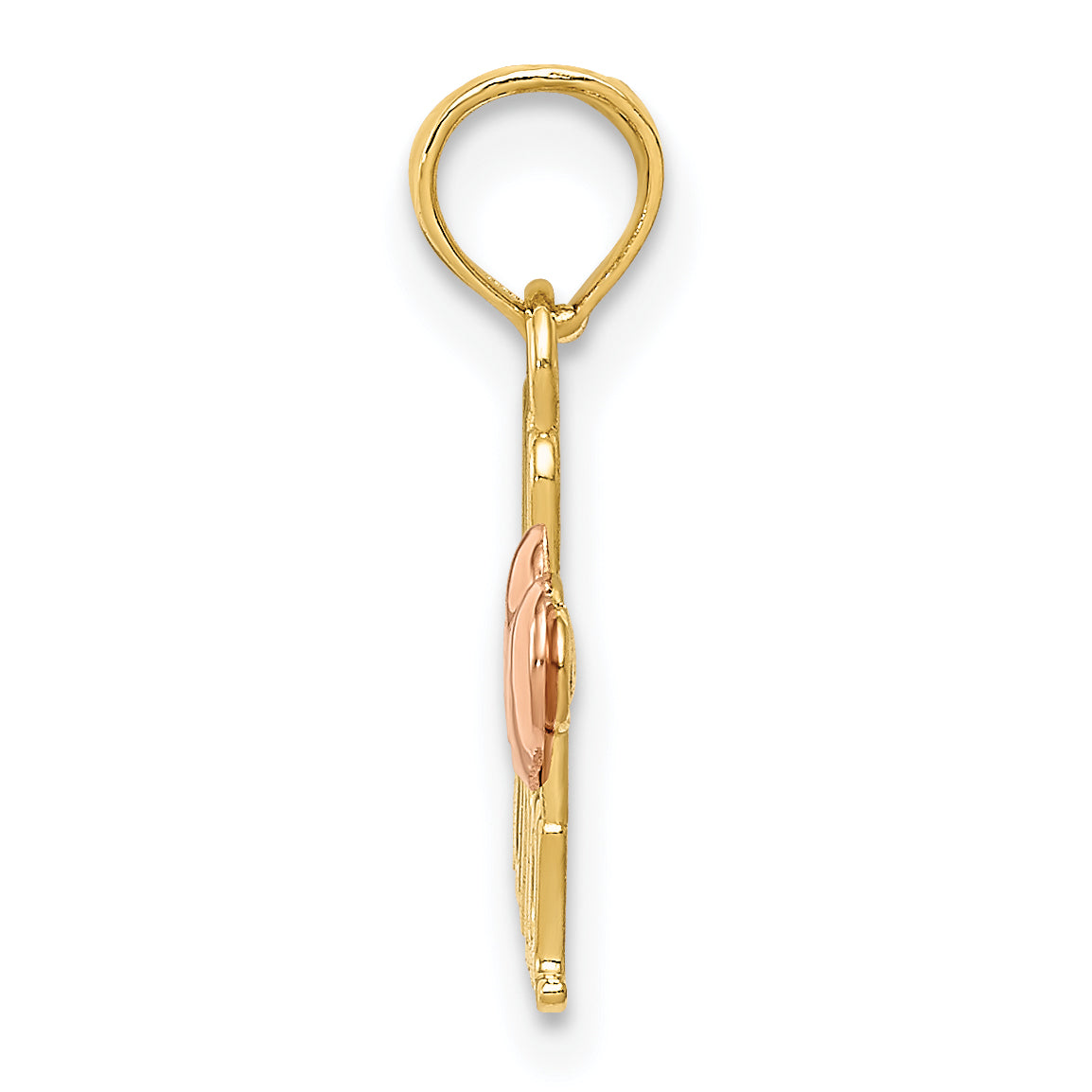 14K Two-Tone Gold We Love Nana Charm  Solid Casted, Gift-Ready