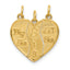 14k 3-piece Break-apart BIG SIS-SIS-LIL SIS Charm