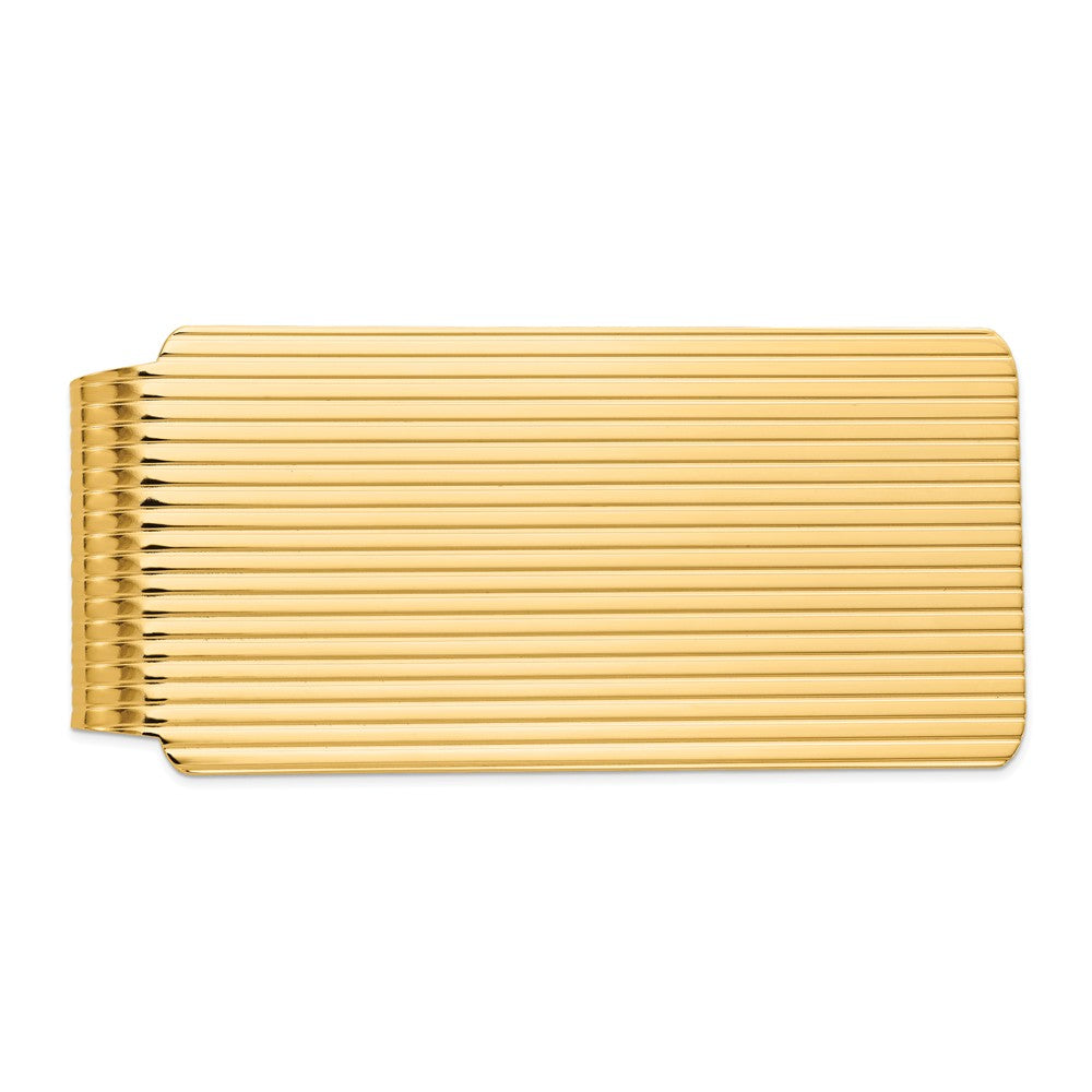 14K Gold Men's Textured Money Clip with Solid Craftsmanship Main image