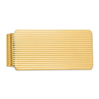 14K Gold Men's Textured Money Clip with Solid Craftsmanship