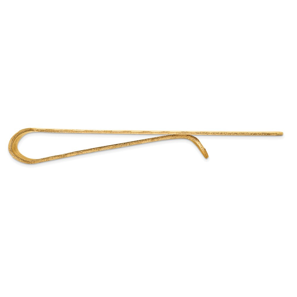 Sophia Jewelers 14K Gold Men's Solid Textured Money Clip in Yellow Gold