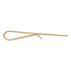 14K Gold Men's Polished Textured Tie Bar Elegant Design