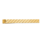 14k Men's Textured Tie Bar