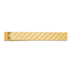 14k Textured Tie Bar
