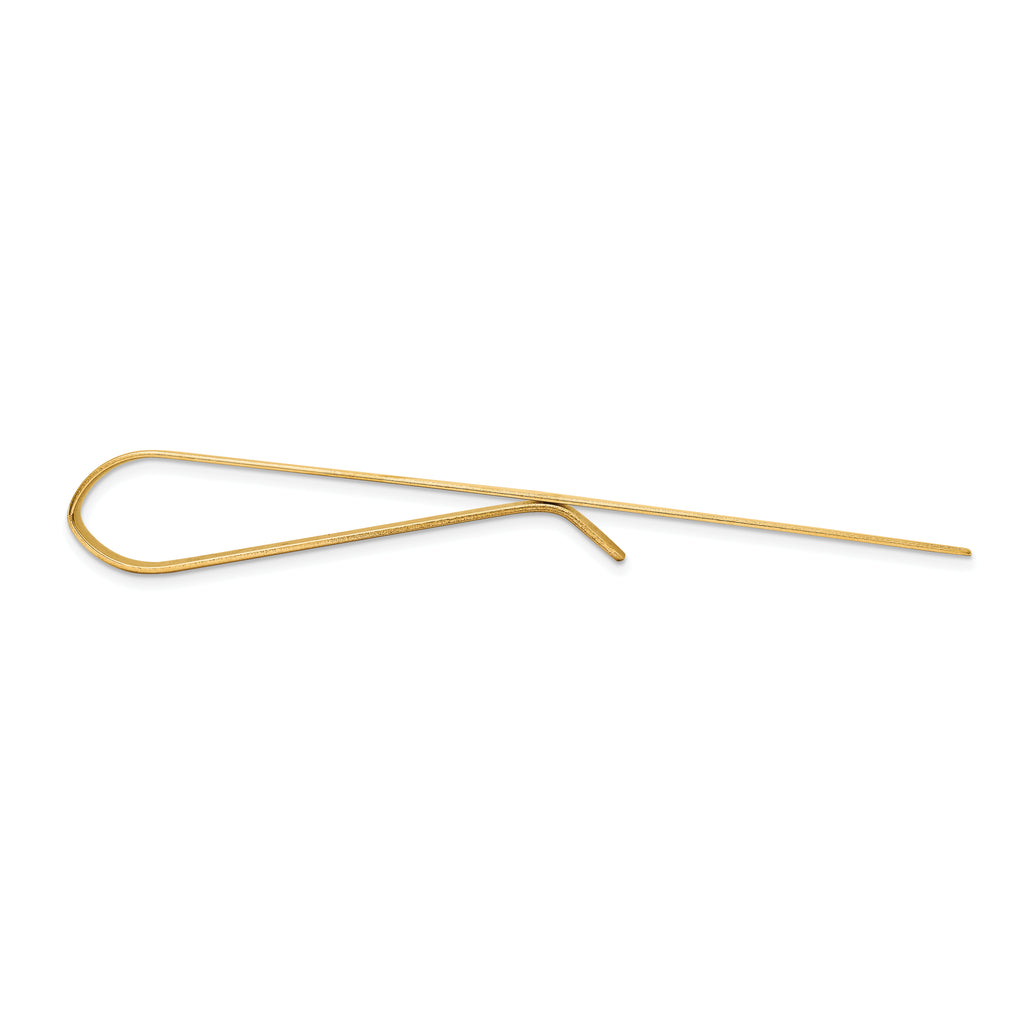 Sophia Jewelers 14K Gold Men's Polished Engravable Tie Bar