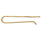 14K Gold Men's Polished Textured Money Clip, Elegant Dollar Design