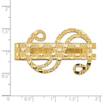 14K Polished Dollar Sign Money Clip