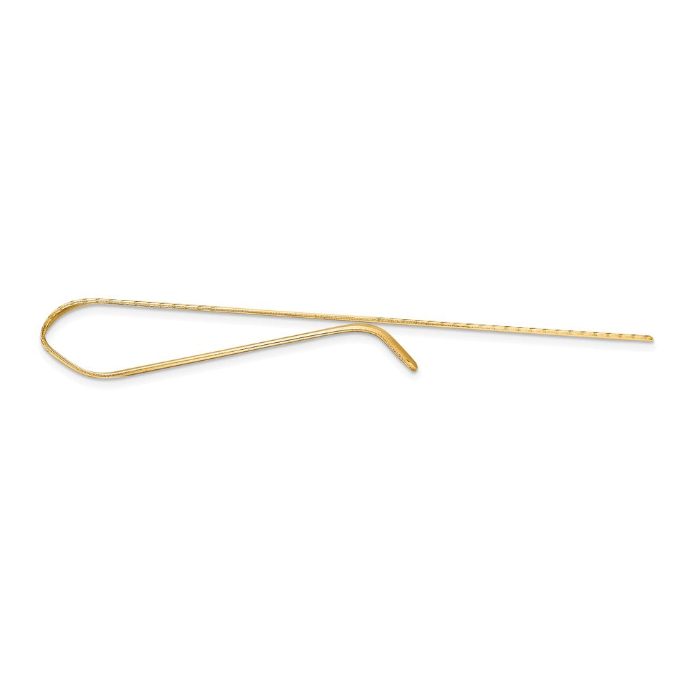 Sophia Jewelers 14K Gold Men's Engravable Polished Tie Bar