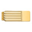 Sophia Jewelers 14K Gold Polished Grooved Men's Engravable Money Clip
