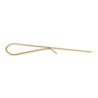 14K Gold Men's Engravable Grooved Tie Bar by Sophia Jewelers