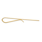 14K Gold Men's Grooved Engravable Money Clip with Polished Finish