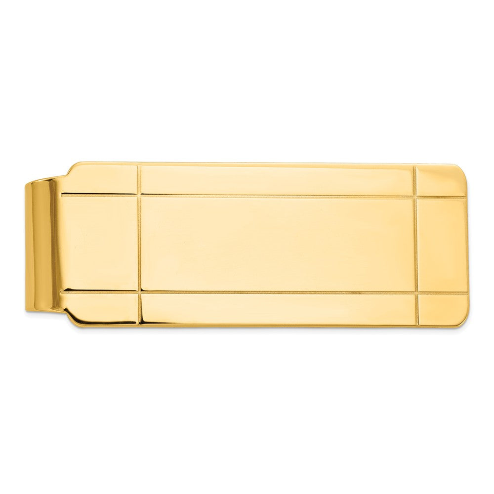 14K Men's Grooved Money Clip