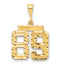 14k Medium Diamond-cut Number 89 Charm