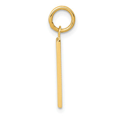14K Gold Polished Number 1 Pendant  Medium, Gift-Ready Charm