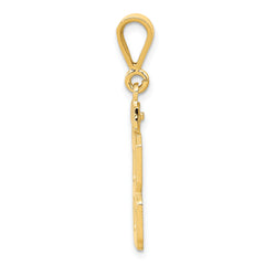 14K Gold Polished Number 88 Charm Casted & Elegant