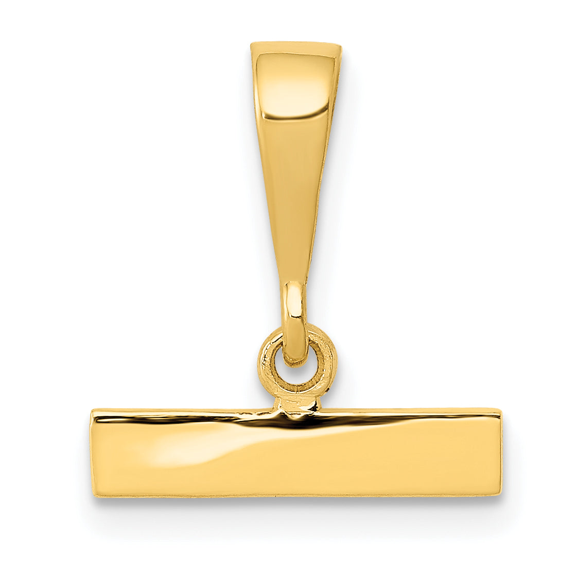 14ky Casted Medium Polished Top Charm Main image