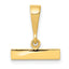 14ky Casted Medium Polished Top Charm