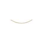14K Yellow Gold Solid Omega Necklace with Lobster Clasp 16 Inch