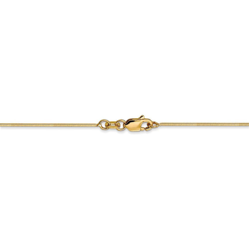 14K Gold Octagonal Snake Chain Necklace with Lobster Clasp - 14 Inch