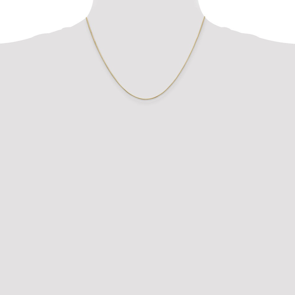14K Gold Octagonal Snake Chain Necklace with Lobster Clasp - 14 Inch