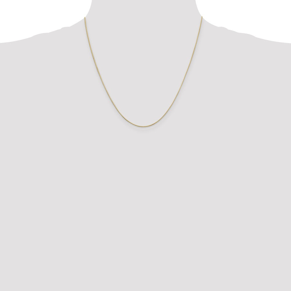 14K Gold Octagonal Snake Chain Necklace with Lobster Clasp - 14 Inch