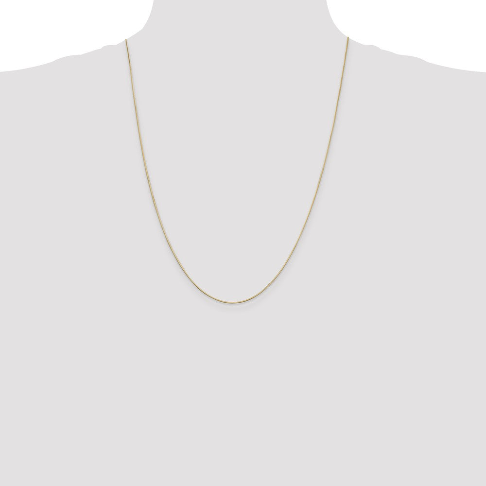 14K Gold Octagonal Snake Chain Necklace with Lobster Clasp - 14 Inch