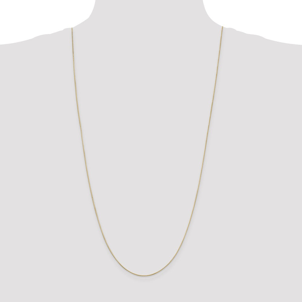 14K Gold Octagonal Snake Chain Necklace with Lobster Clasp - 14 Inch