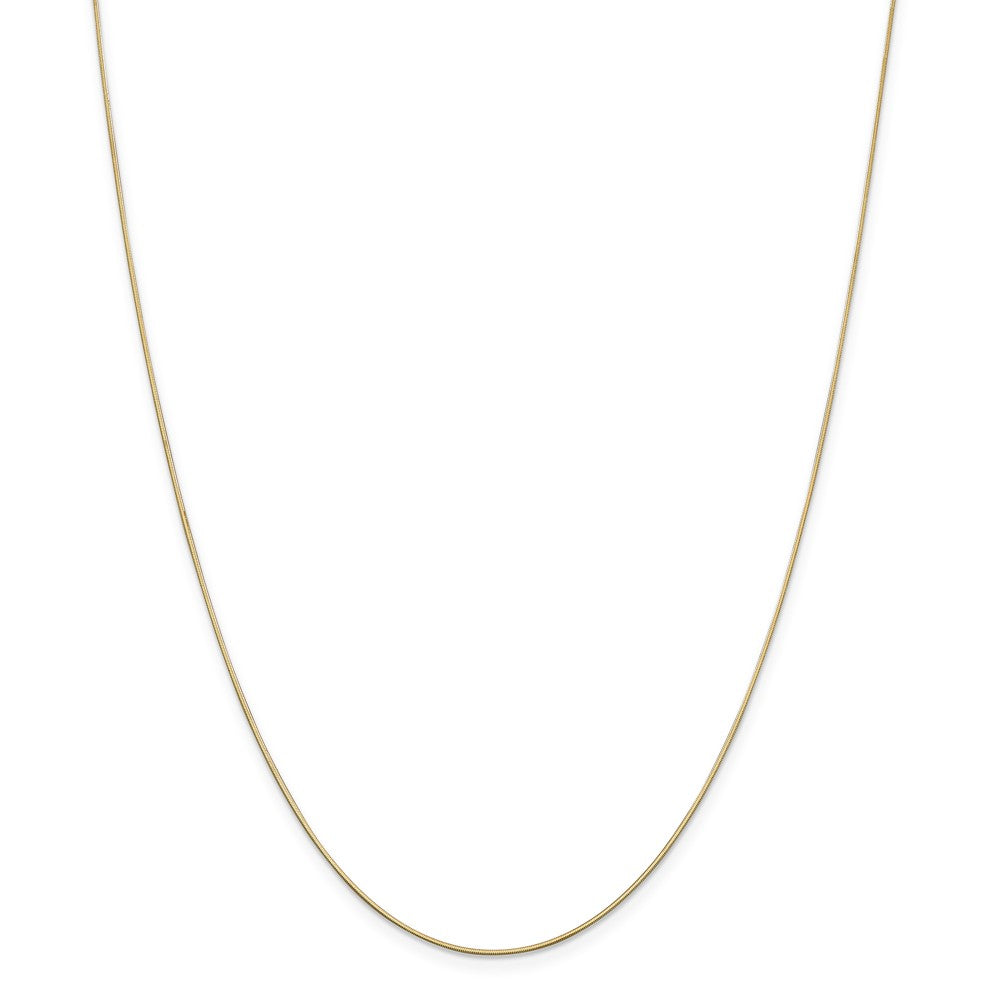 14K Gold Octagonal Snake Chain Necklace with Lobster Clasp - 14 Inch