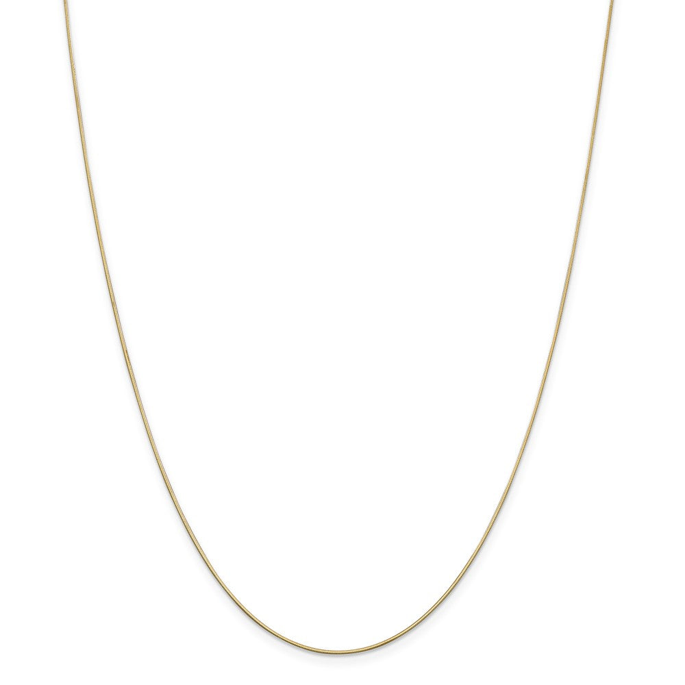 14K .80mm Octagonal Snake Chain