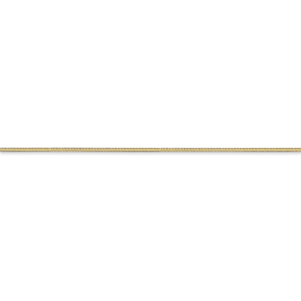 Sophia Jewelers 14K Gold Octagonal Snake Chain Necklace, 16" Elegant Solid Design