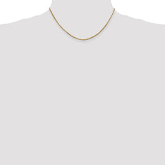Sophia Jewelers 14K Gold Octagonal Snake Chain Necklace, 16" Elegant Solid Design