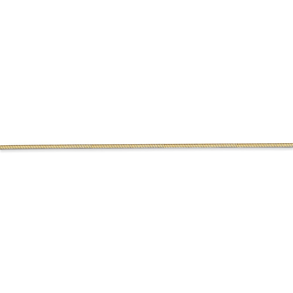Sophia Jewelers 14K Yellow Gold Solid Octagonal Snake Chain Necklace