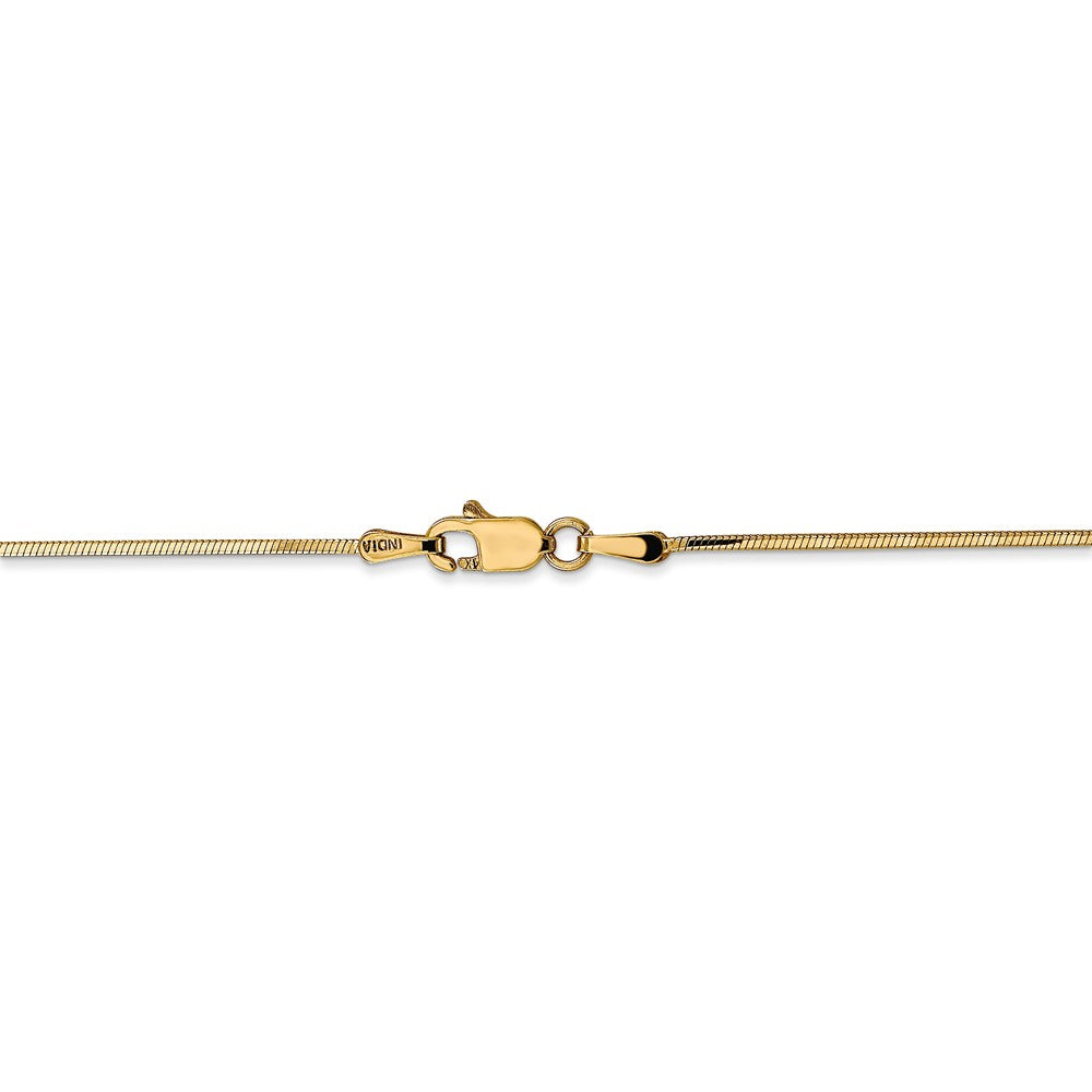 Sophia Jewelers 14K Yellow Gold Solid Octagonal Snake Chain Necklace