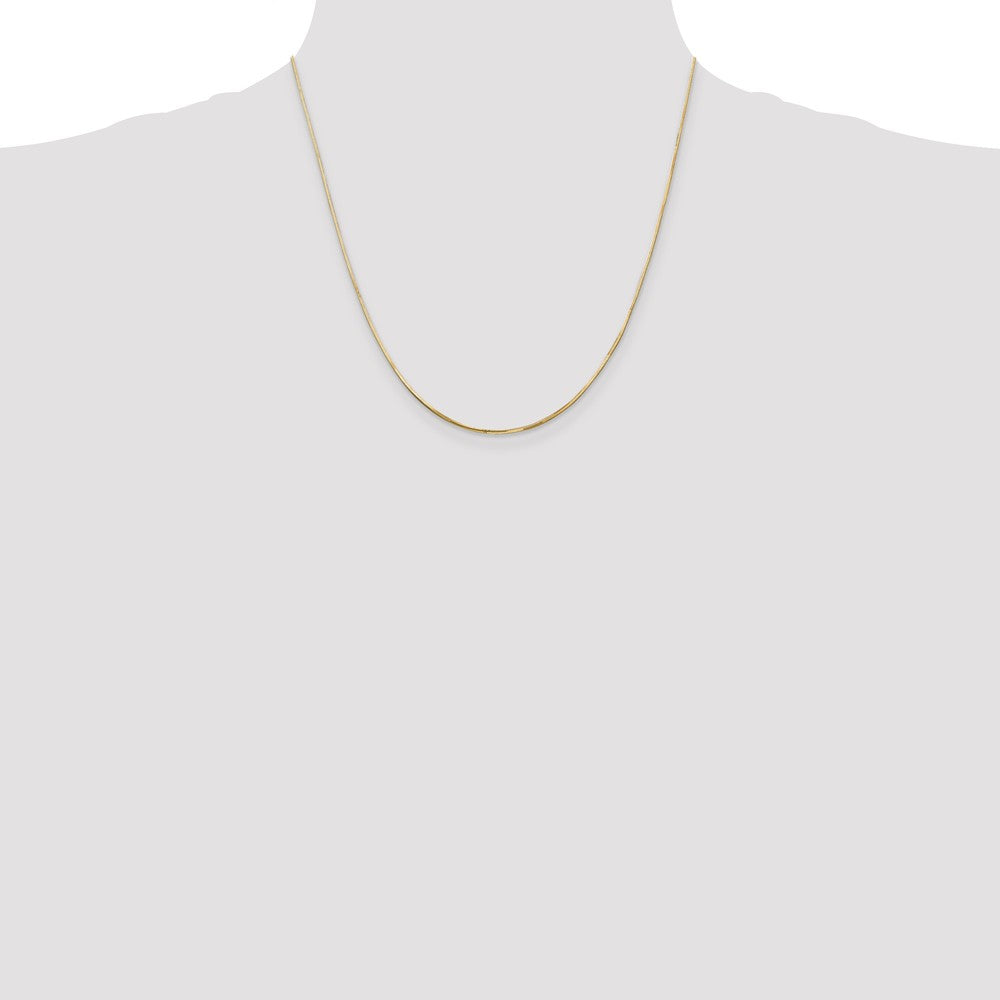 Sophia Jewelers 14K Yellow Gold Solid Octagonal Snake Chain Necklace