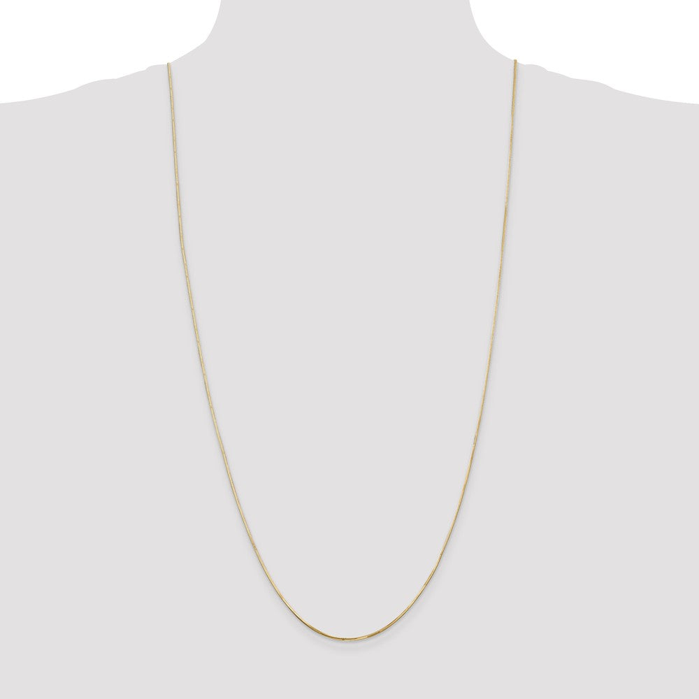 Sophia Jewelers 14K Yellow Gold Solid Octagonal Snake Chain Necklace
