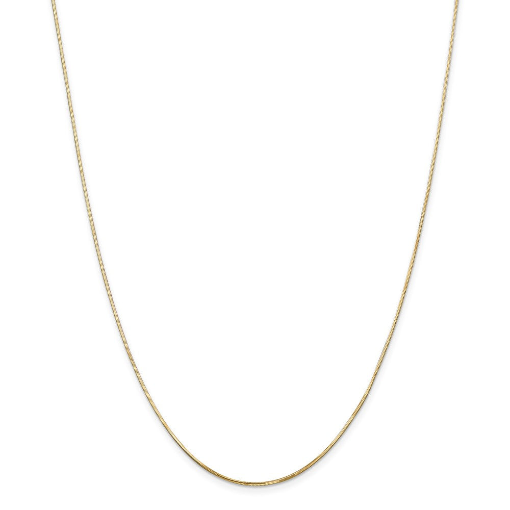 Sophia Jewelers 14K Yellow Gold Solid Octagonal Snake Chain Necklace