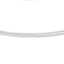 Sophia Jewelers 14K Rhodium-Plated White Gold Domed Omega Necklace