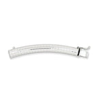 14K White Gold Omega Necklace Extender with Rhodium Plating Elegance