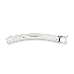 14K White Gold Omega Necklace Extender with Rhodium Plating Elegance - 24