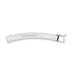14K White Gold Omega Necklace Extender with Rhodium Plating
