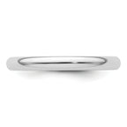 Platinum 2.5mm Comfort-Fit Wedding Band Size 4