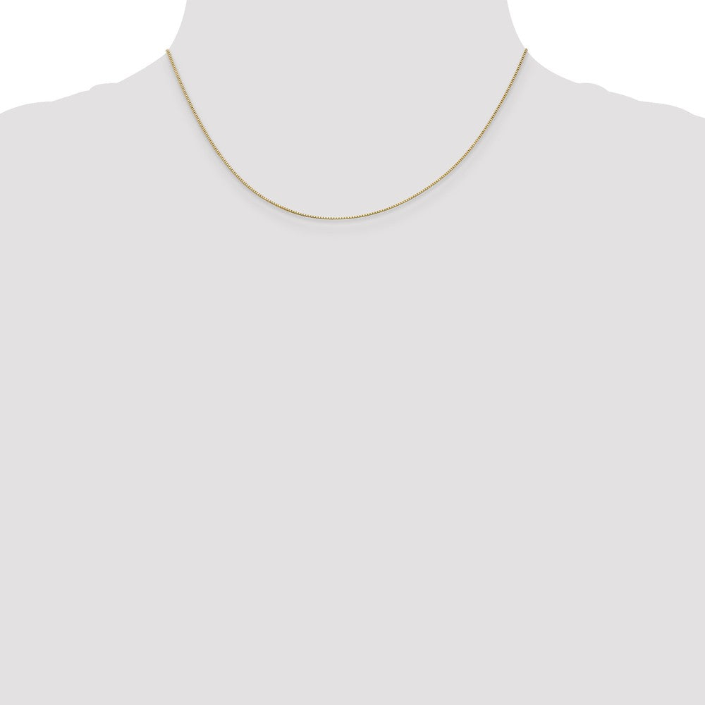 Sophia Jewelers 14K Yellow Gold Box Chain Necklace Elegant 16-Inch