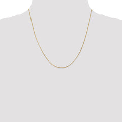 14K Yellow Gold .9mm Curb Pendant Chain