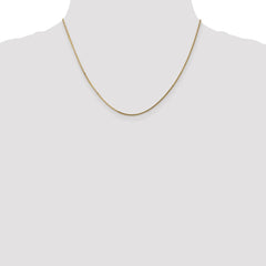 Sophia Jewelers 14K Gold Polished Curb Chain Necklace Elegant 18-Inch