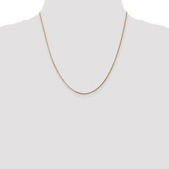 Sophia Jewelers 14K Gold Polished Curb Chain Necklace Elegant 18-Inch