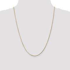 Sophia Jewelers 14K Gold Polished Curb Chain Necklace Elegant 18-Inch