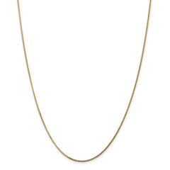 14K Yellow Gold 1.3mm Curb Pendant Chain